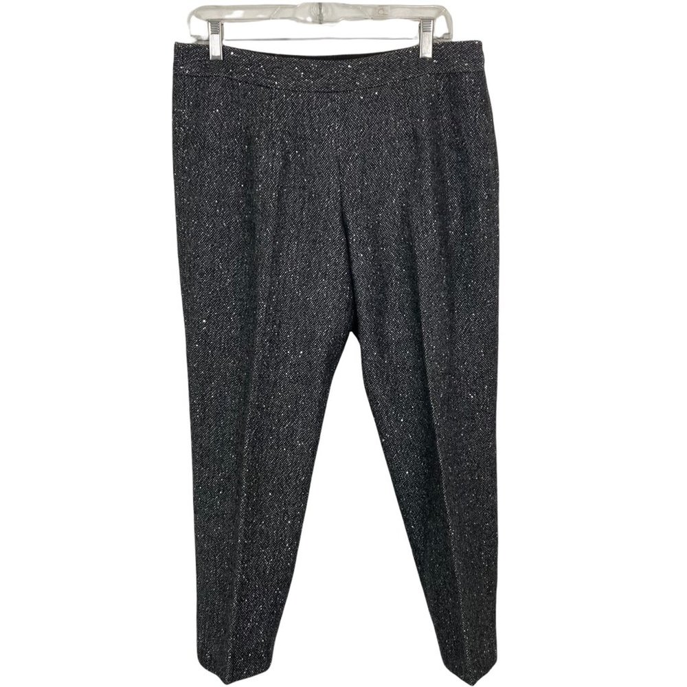 Talbots Petites Pants Wool Tweed Sequined Shimmer Womens Size 10P